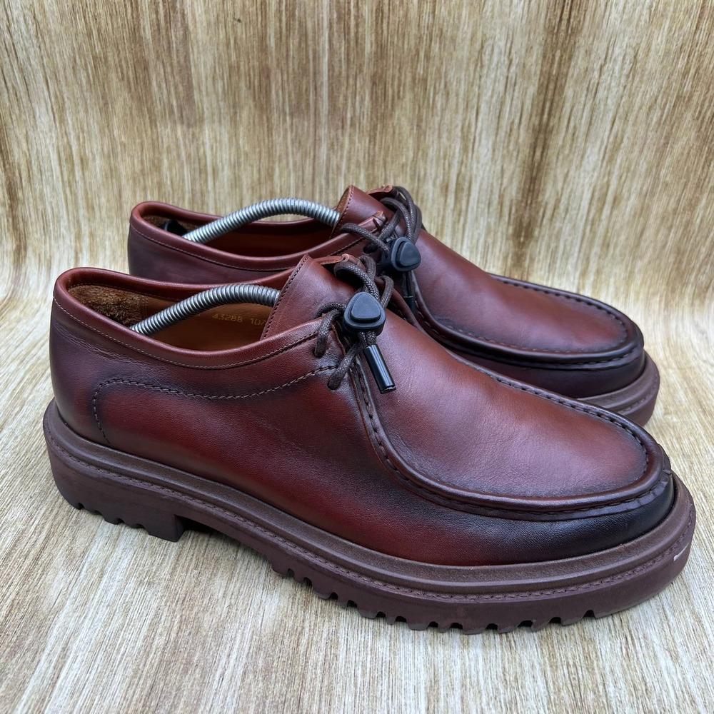 Beckett Simonon Camden Derby Men's Size 12 Moc Toe Shoes Burgundy Leather